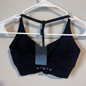 NWT NVGTN Women's Midnight Black Sports Bra
